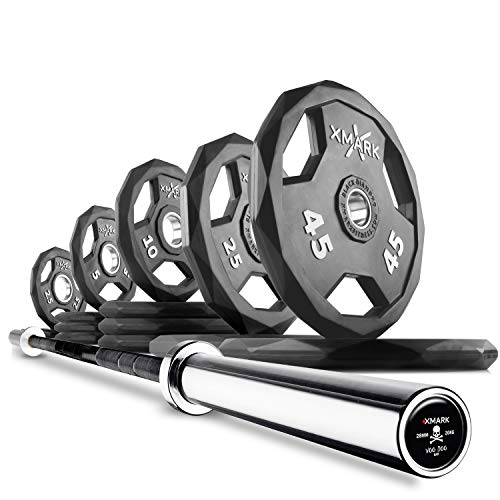 12) BAR and 205 lb Set