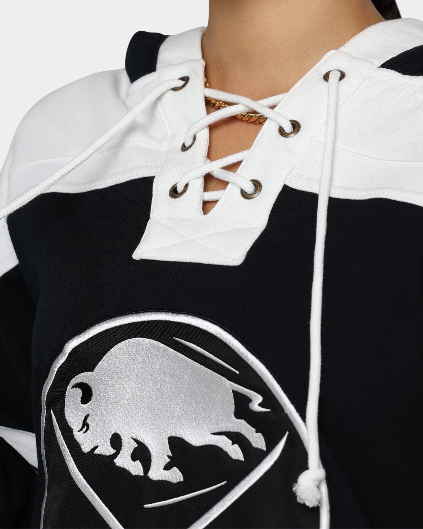 47 Brand Buffalo Sabres Superior Lacer Hoodie - Jet Black NHL Fan Apparel for Men & Women - Perfect for Game Day, Tailgating & Cold Weather