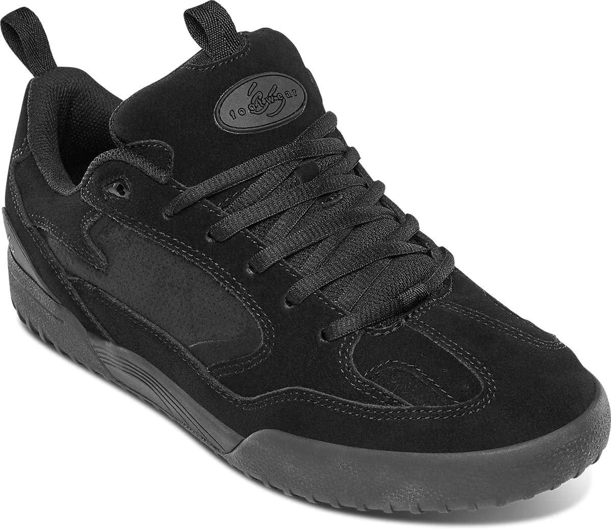 Es Men's Quattro Black Running Shoes - Lightweight Athletic Sneakers for Jogging, Gym Workouts & Casual Wear
