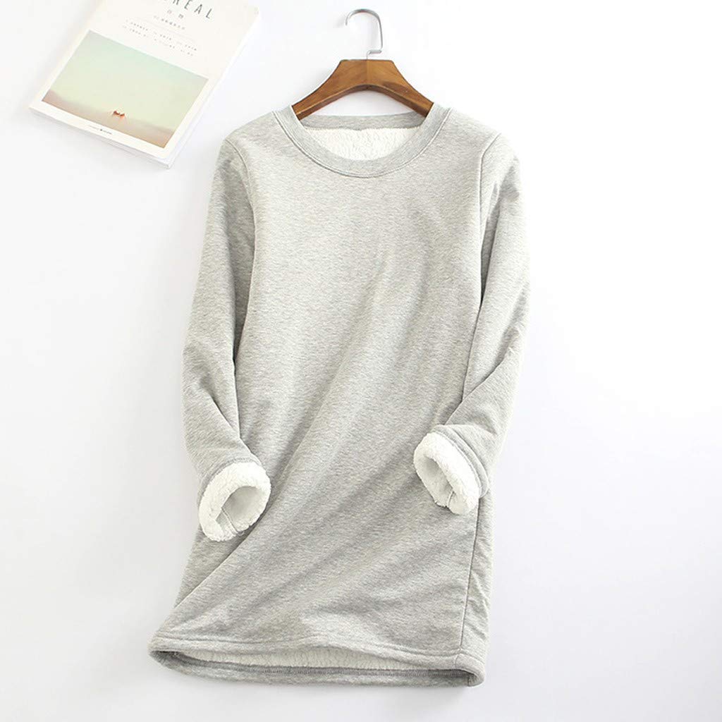 Women's Sherpa Fleece Pullover - Winter Thermal Sweater for Casual Wear