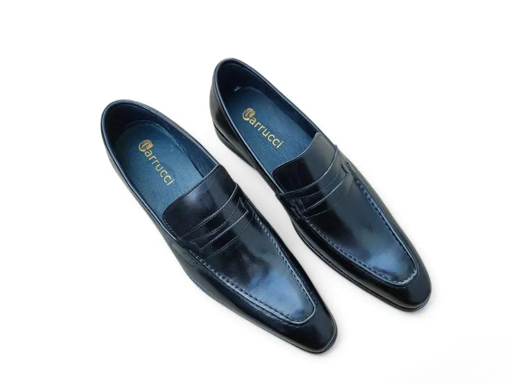 Premium Genuine Leather Penny Loafers for Men - Slip-On Comfort & Classic Style - Perfect for Business, Casual & Formal Occasions