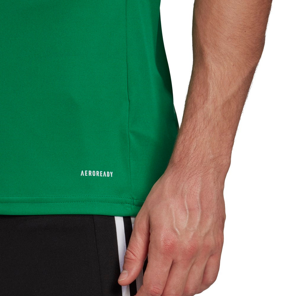 Adidas Adult Squadra 21 Soccer Jersey - Green & White Stripe Athletic Shirt for Men & Women | Perfect for Training, Matches & Fan Wear