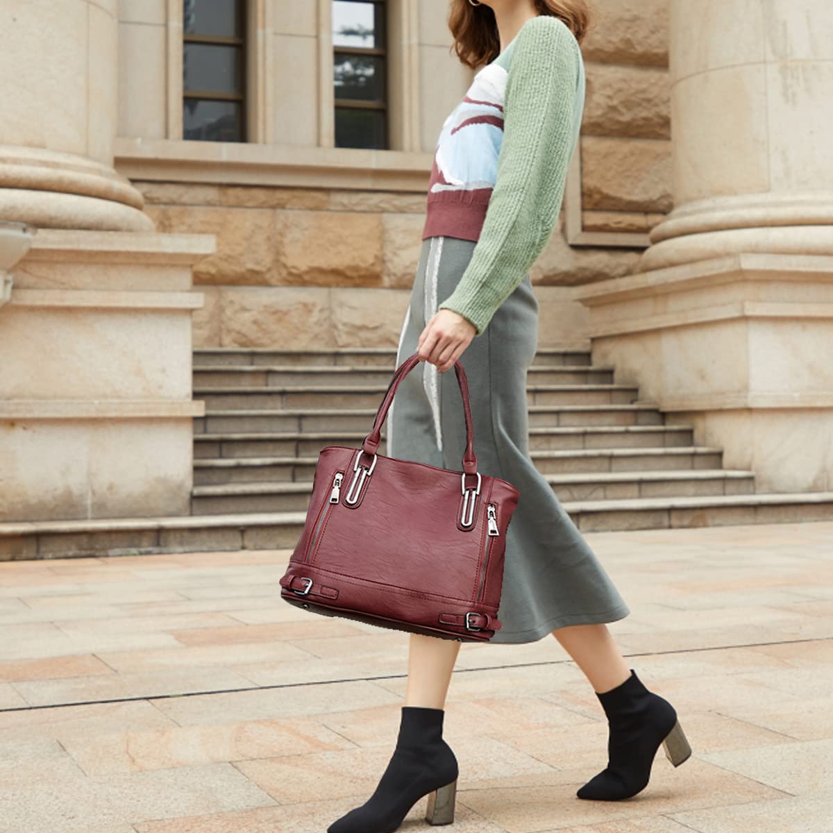 Nevenka Women's PU Leather Crossbody Shoulder Bag - Stylish Handbag Purse for Ladies, Perfect for Work, Travel & Everyday Use