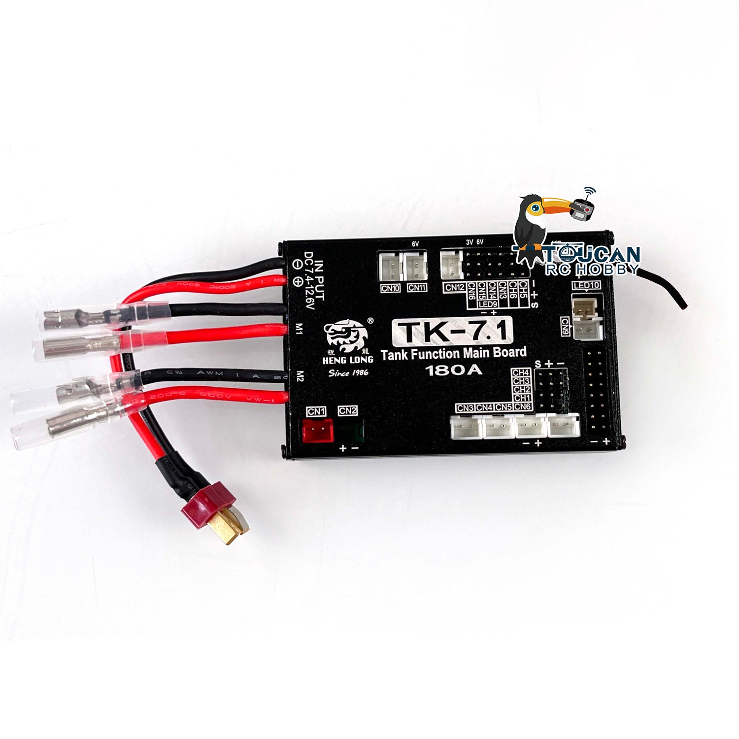 Henglong 7.1 Multi-Function Main Board for 1/16 RC Tank Models - Compatible with Leopard 2A6 & Abrams M1A2 - Realistic Sound Effects - Perfect for RC Tank Enthusiasts and Military Model Collectors