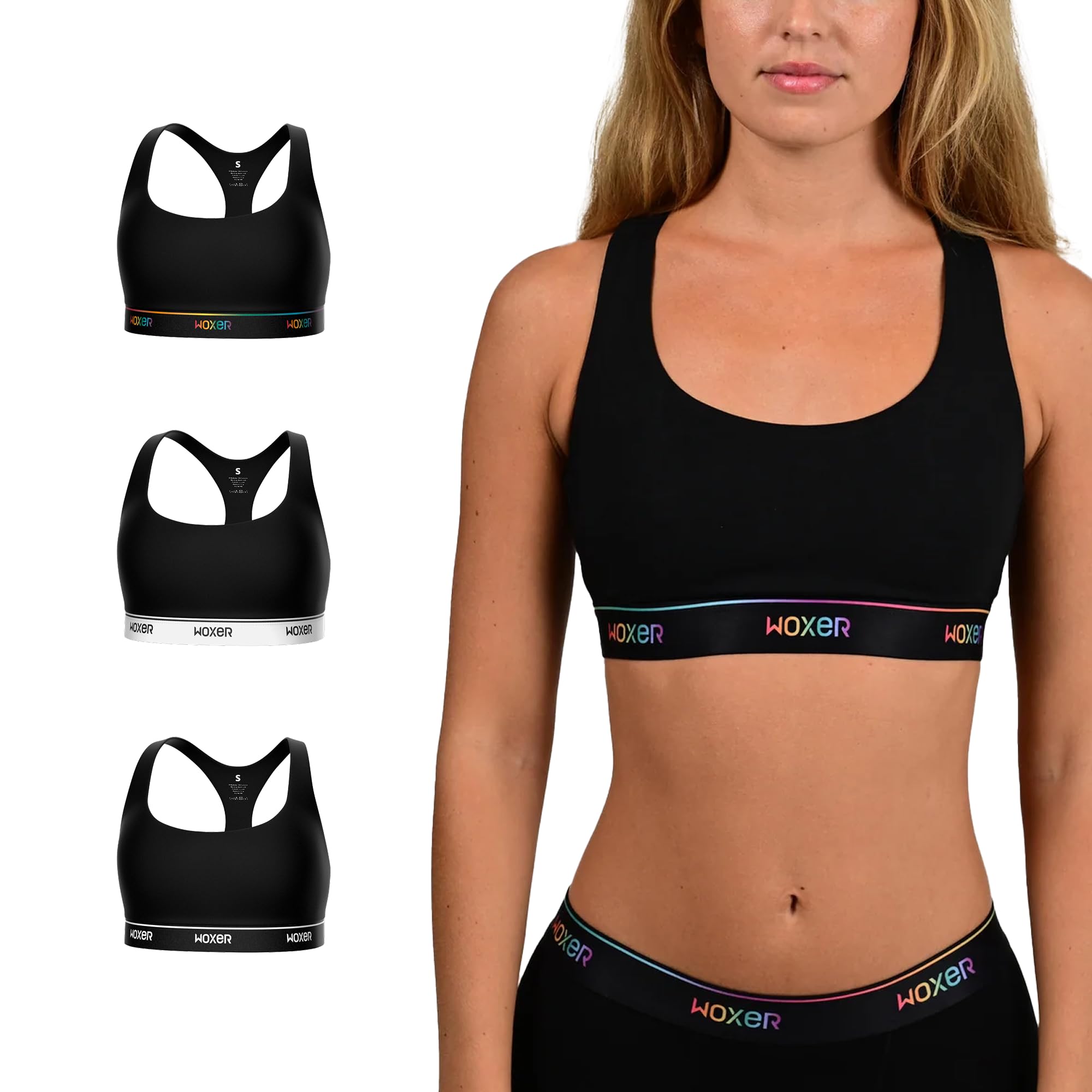 Woxer Boss Bralettes for Women - Wireless Seamless Comfortable Support Bra for Yoga, Workout & Everyday Wear