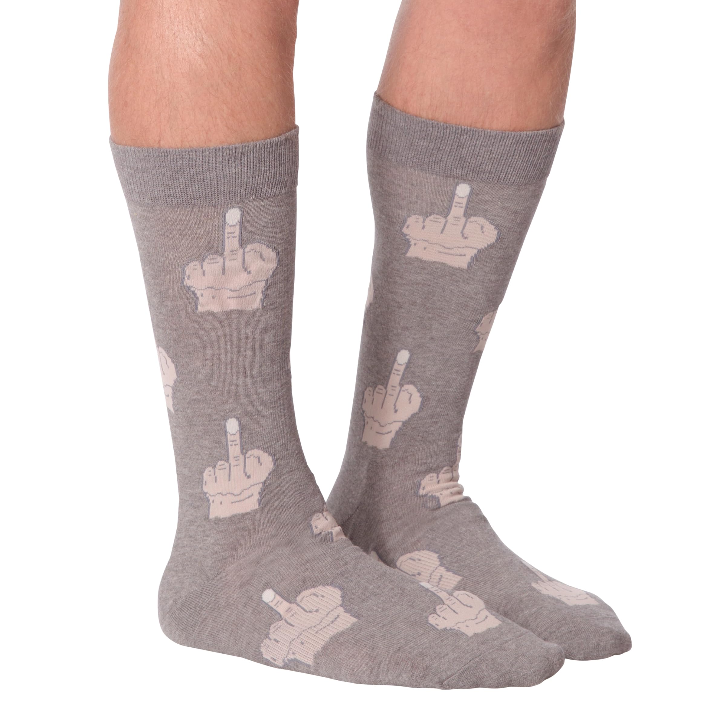 K. Bell Men's Fun Conversation Starter Crew Socks - 1 Pair - Cool & Funny Pop Culture Gifts for Him - Perfect for Christmas, Birthday Gifts & Casual Wear