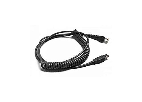 Coiled USB Affinity Cable CRA-C514 for CR1000 & CR1400 Barcode Scanners - 14 Feet Durable Charging & Data Sync Cord - Perfect for Retail, Warehouse & Inventory Management