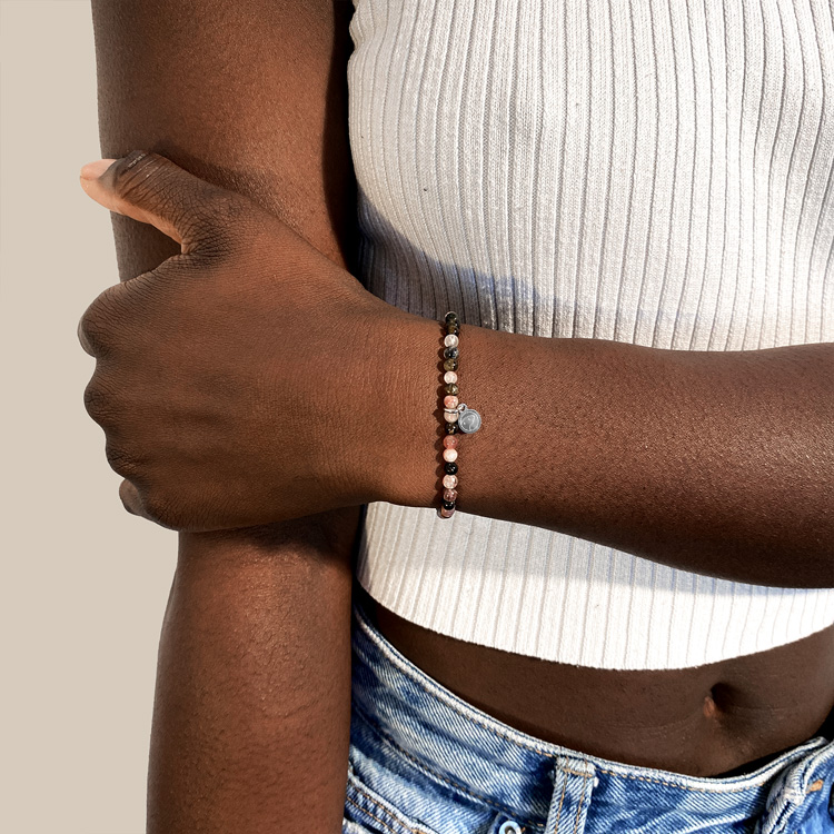 Rainbow Tourmaline Bracelet for Women - Mini Adjustable Crystal Healing Jewelry for Positive Energy & Chakra Balance | Perfect for Meditation, Yoga & Spiritual Gifts