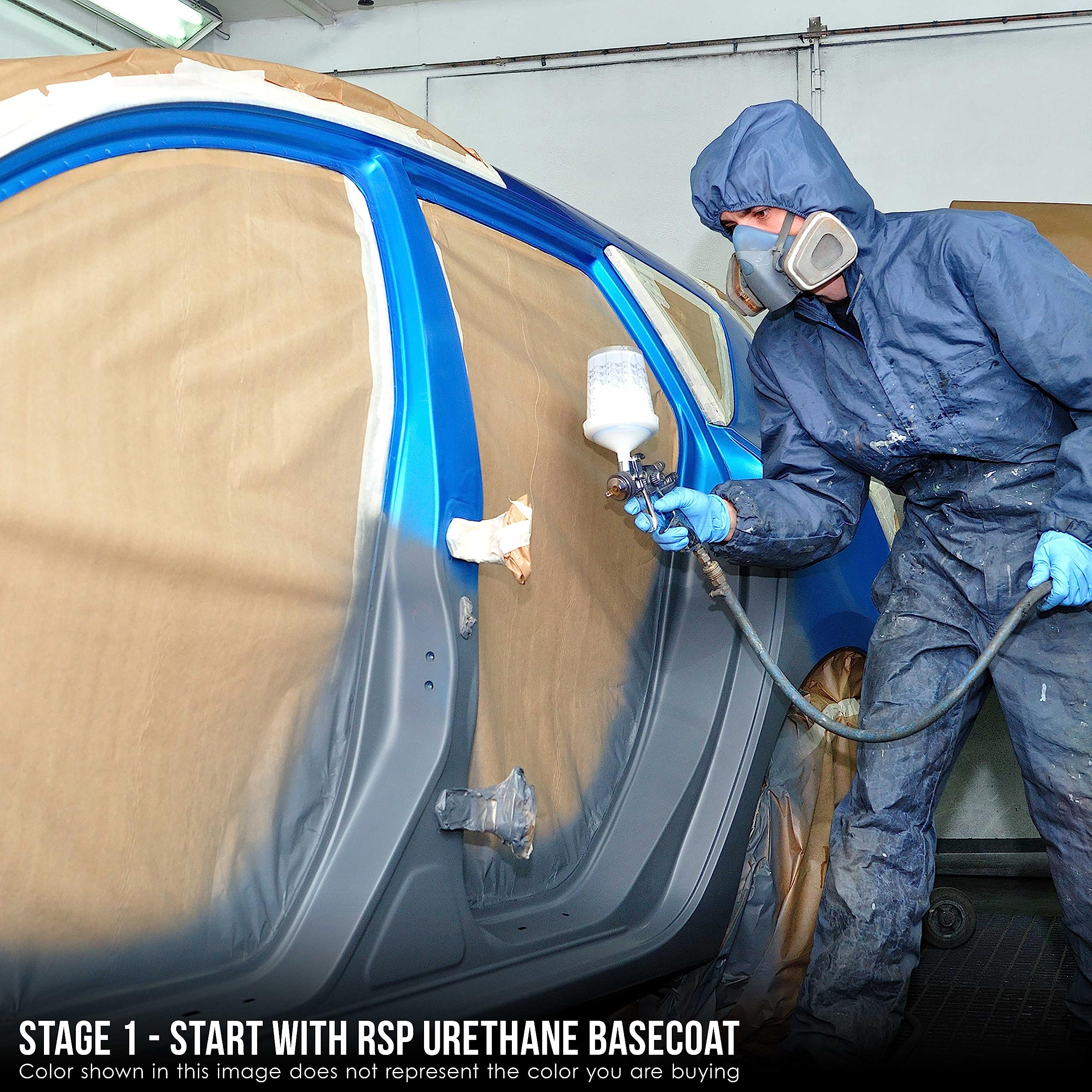 Daytona Blue Pearl Urethane Basecoat Auto Paint - 1 Quart Professional High Gloss Automotive Refinish Coating for Cars & Trucks - Perfect for Vehicle Restoration & Custom Paint Jobs