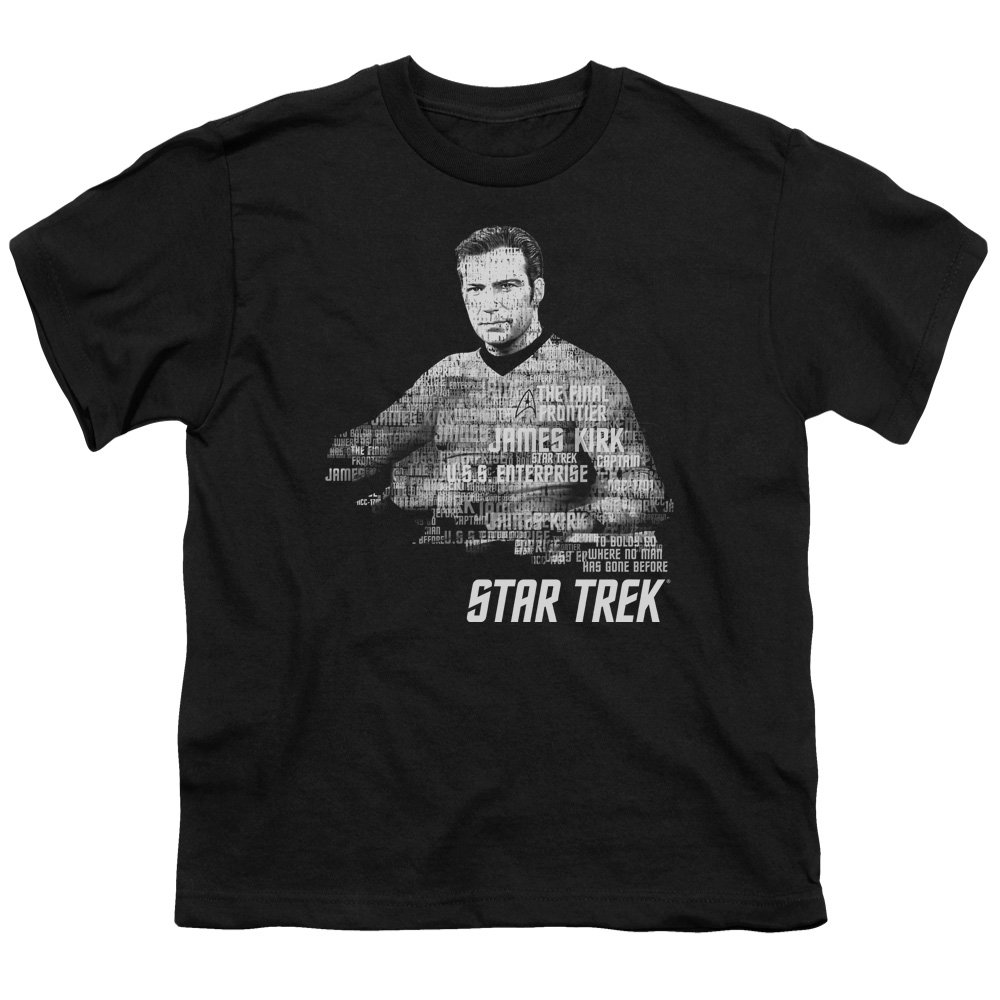 Star Trek Kirk Words Unisex Youth T-Shirt for Boys & Girls | Sci-Fi Fan Gift | Cosplay & Casual Wear