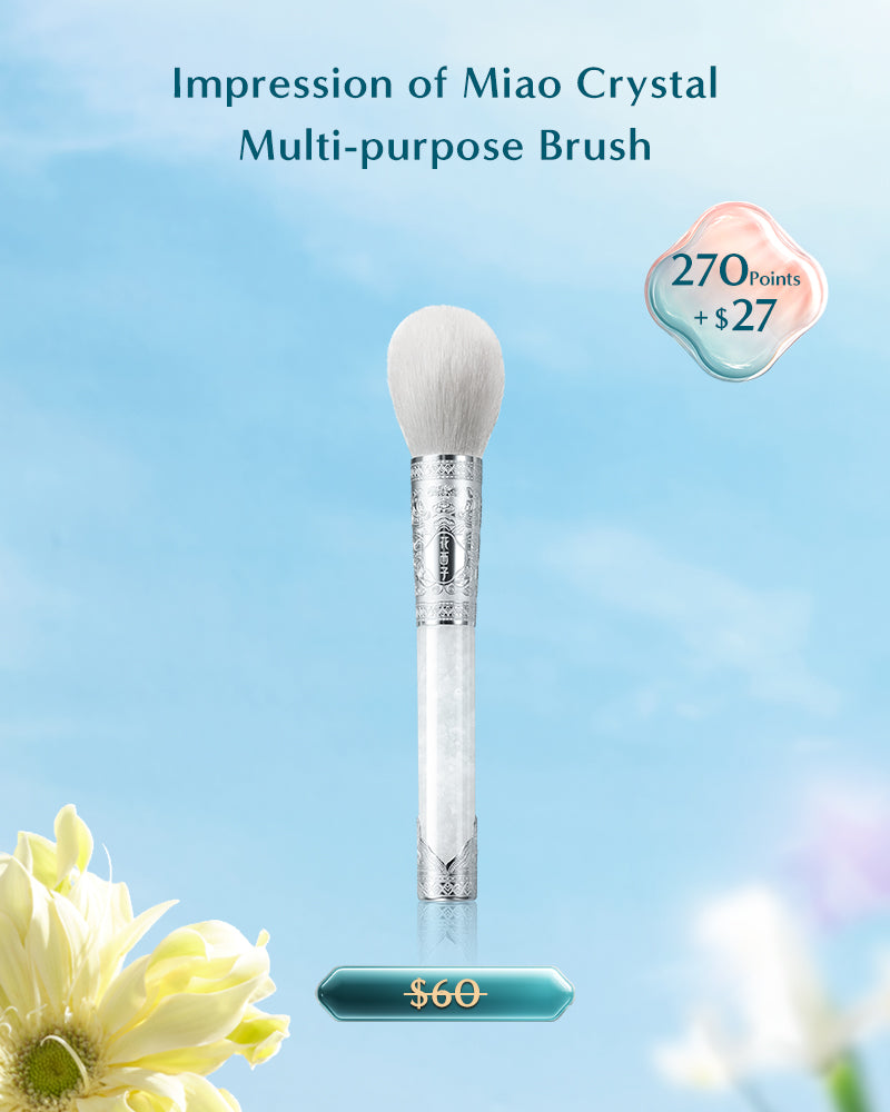 Premium Miao Crystal Multi-Purpose Brush Set for Makeup, Painting & Cleaning - Perfect for Artists, Beauty Enthusiasts & Home Use