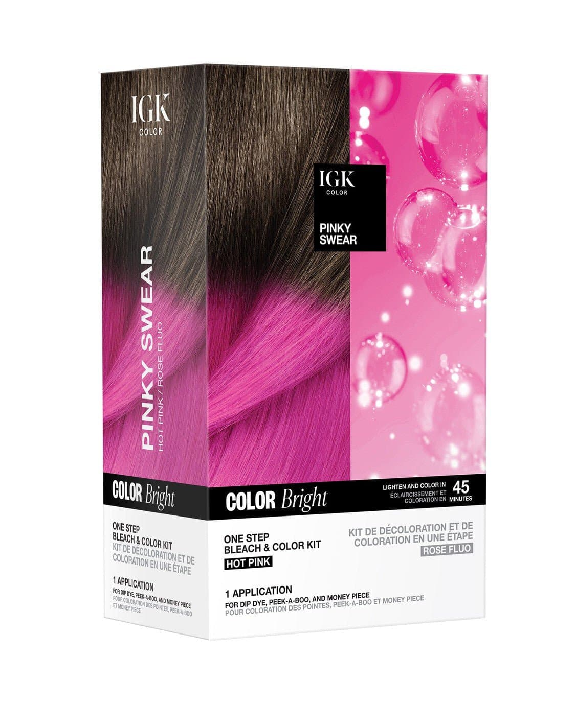One Step Bleach & Color Kit for Vibrant Hair - At-Home Salon Quality Hair Dye with Easy Application for DIY Hair Coloring