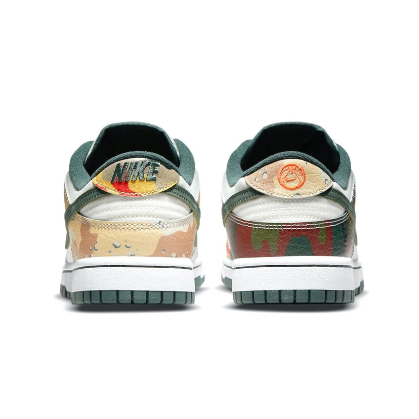 Nike Dunk Low Sail Multi Camo Sneakers - Men's & Women's Casual Shoes for Streetwear, Skateboarding & Everyday Fashion