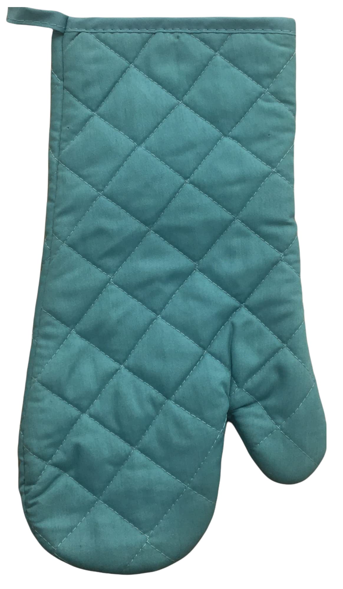 7-Piece Premium Cotton Kitchen Set - 2 Absorbent Towels, Heat-Resistant Oven Mitt, 2 Pot Holders & 2 Dishcloths (Aqua Blue) - Perfect for Cooking, Baking & Kitchen Decor