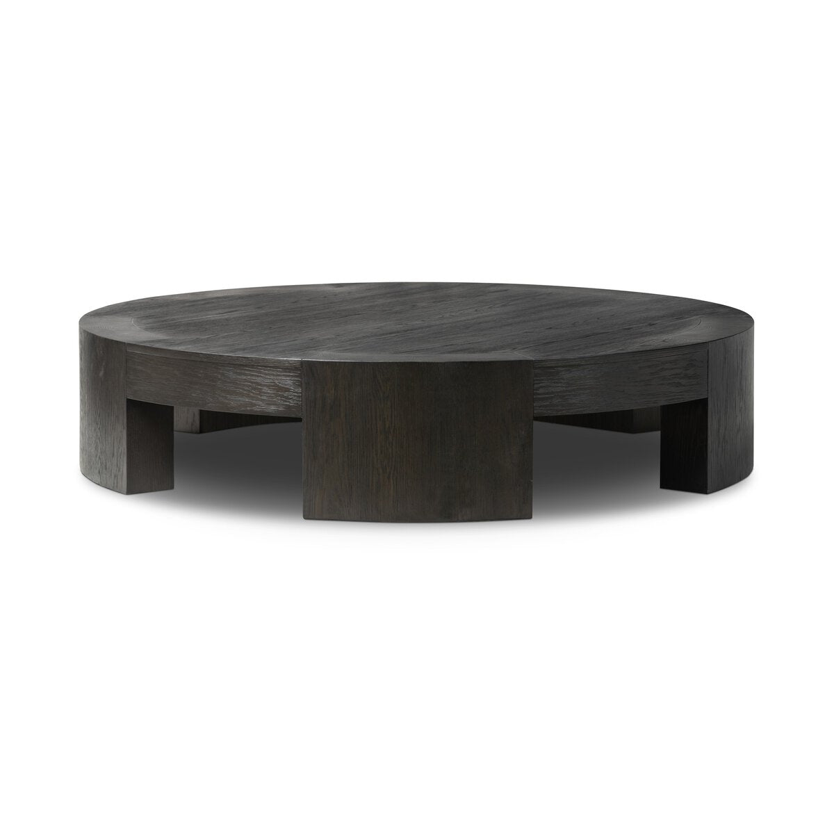 Modern Andy Coffee Table - Charcoal Oak Veneer Finish - Large Size for Living Room, Office & Lounge Decor
