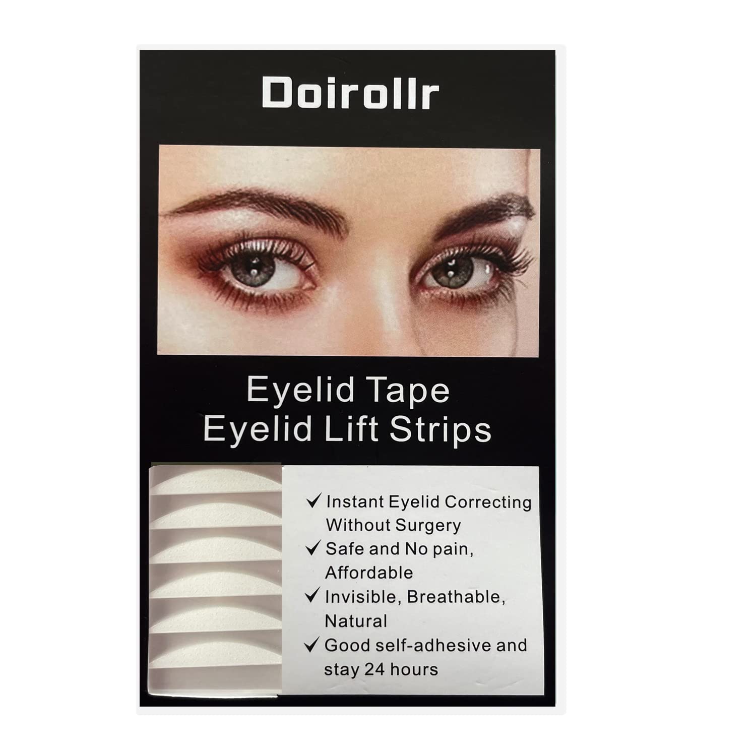 320pcs 4MM Self-Adhesive Eyelid Tapes - Breathable, Waterproof & Long-Lasting 48H Hold for All Skin Tones | Perfect Makeup Tool for Eye Charm Enhancement | Ideal for Daily Use, Special Occasions & Professional Makeup Artists
