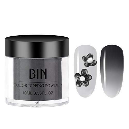 Ofanyia Temperature Color Changing Nail Dip Powder - No UV Light Needed, Long Lasting Mirror Effect Nail Art Kit (12 Colors) for Home Manicures & Salon Nail Designs