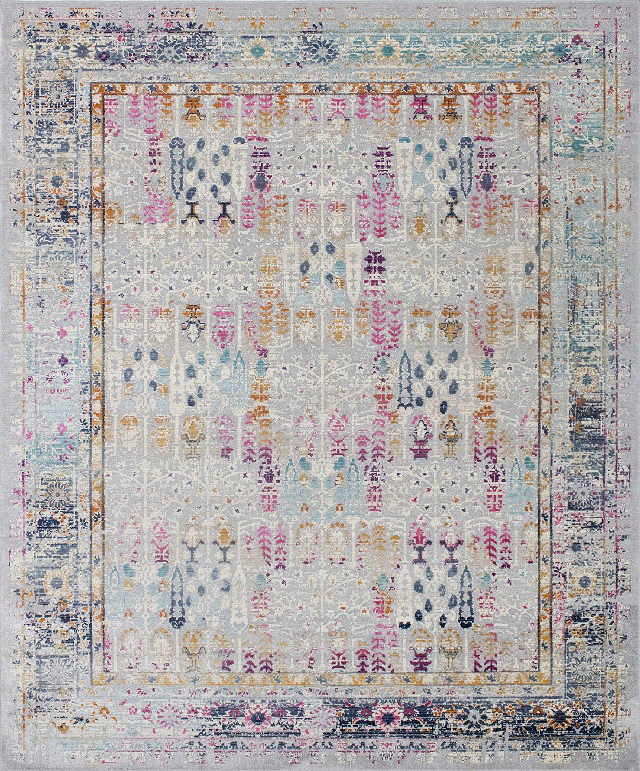 Stylish Noori Rug High-Low Westfield Evangelina Area Rug in Grey - Perfect for Living Room, Bedroom & Home Decor