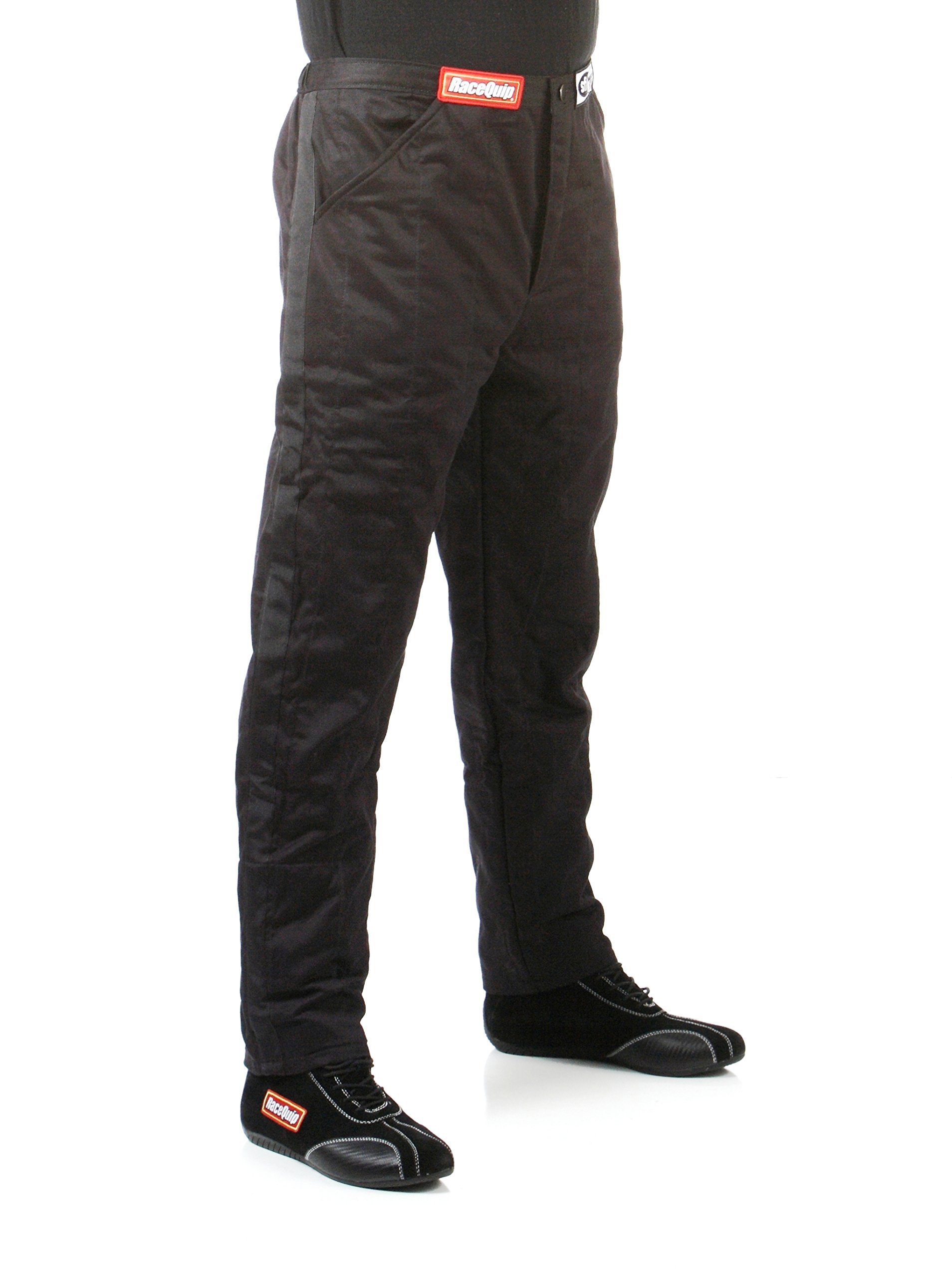 RaceQuip SFI 3.2A/5 Certified Multi-Layer Fire-Resistant Racing Suit Pants - Black - Professional Motorsports & Track Safety Gear for Drivers