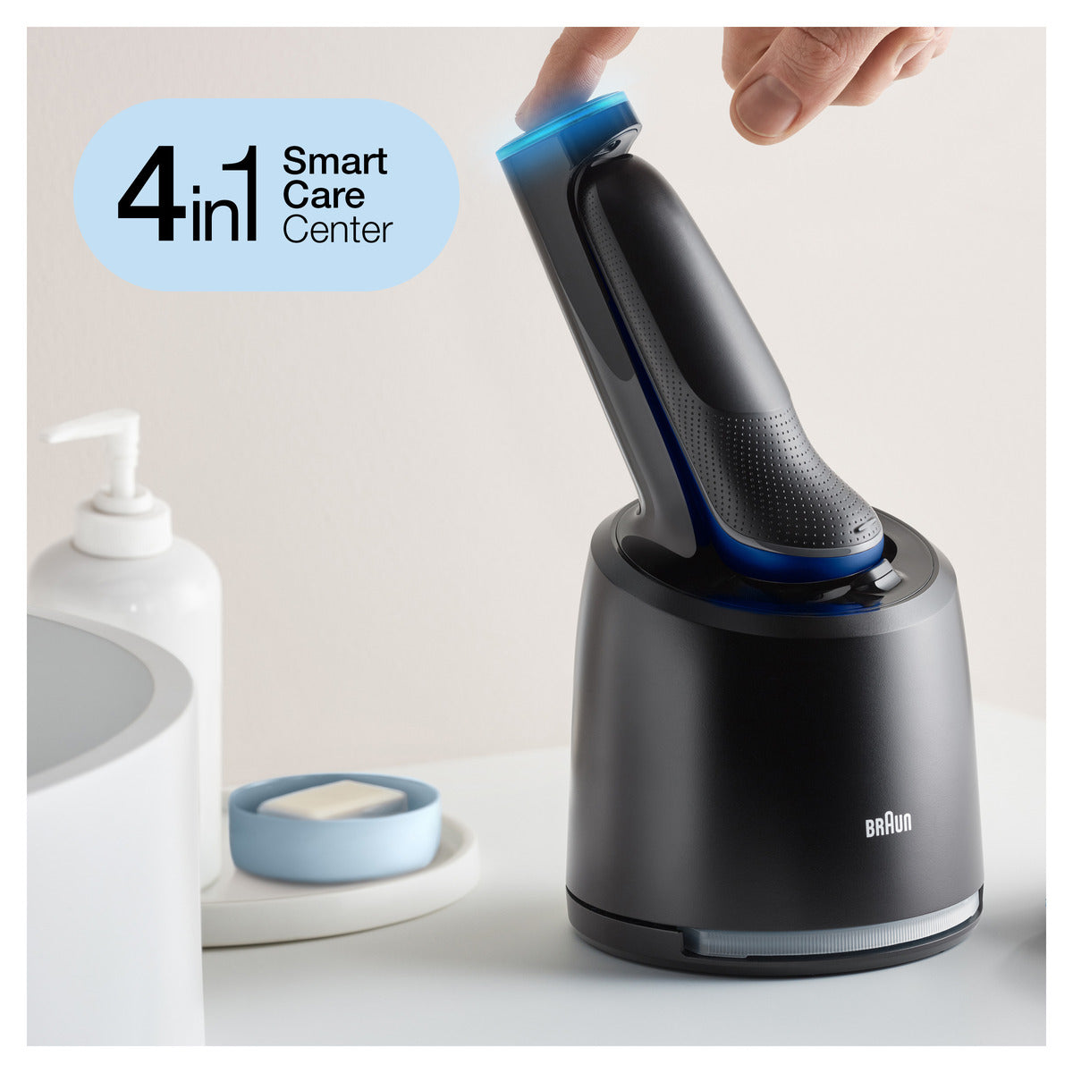 Braun Series 6 61-B7200cc Wet & Dry Electric Shaver with Precision Trimmer & Cleaning Charging Station - Perfect for Travel, Home & Office Use