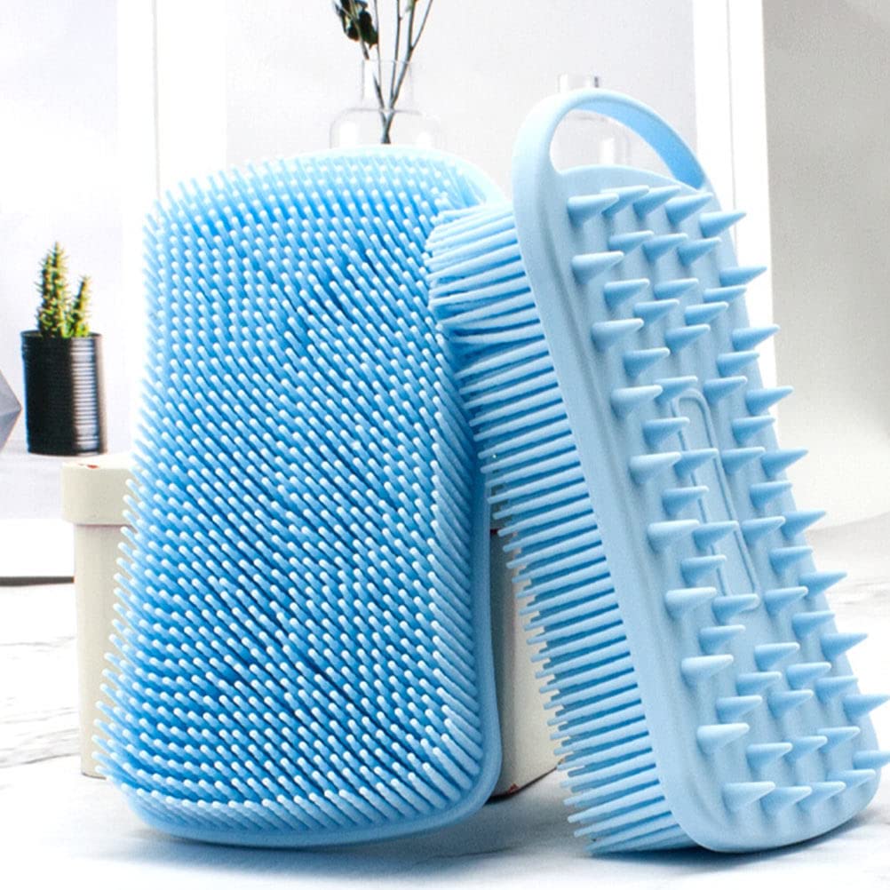 EXCLUZO 2-Pack Soft Baby Bath Gloves | Double-Sided Bath Towels for Infants & Toddlers | Gentle Wash & Massage for Newborns, Perfect for Bath Time & Spa Days at Home