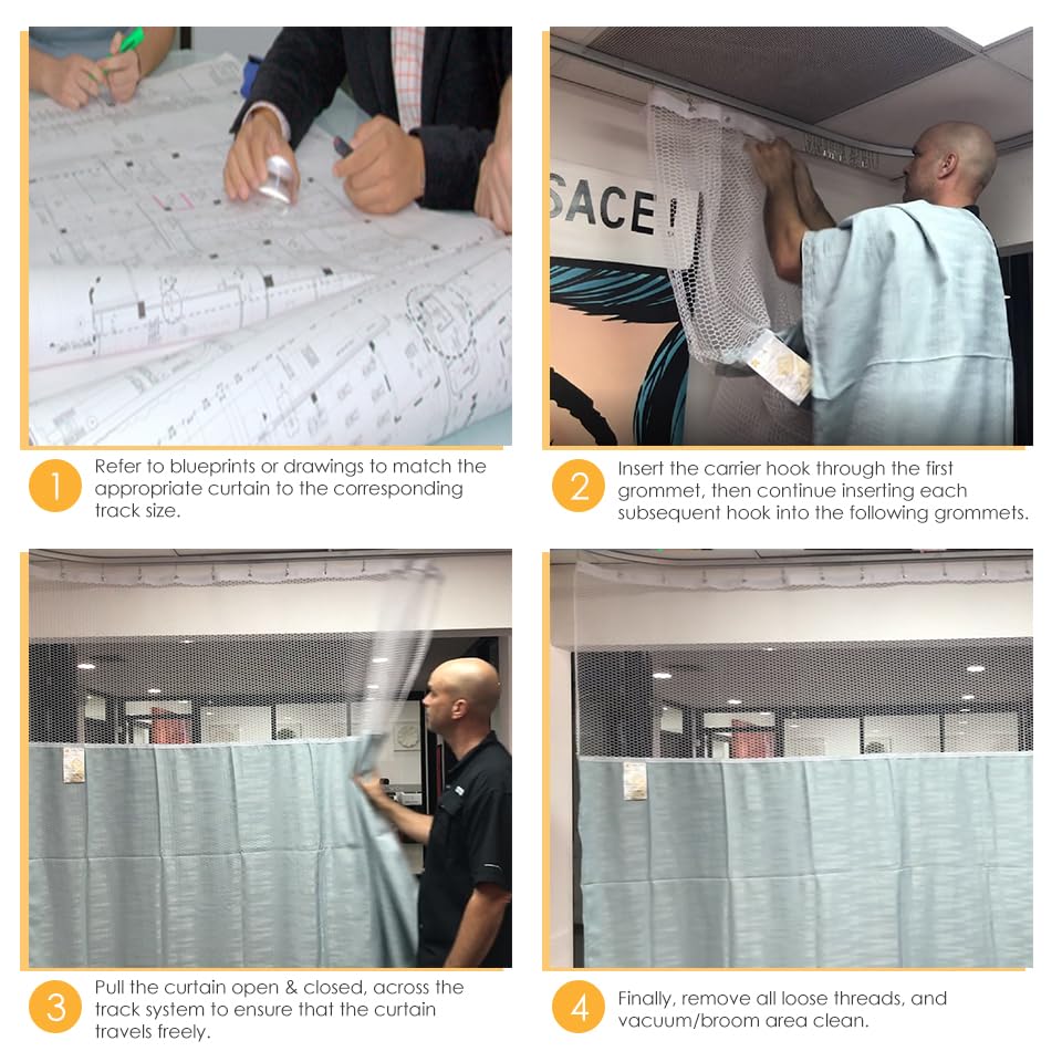 Flame Retardant Disposable Hospital Curtains - 30 Panels 100