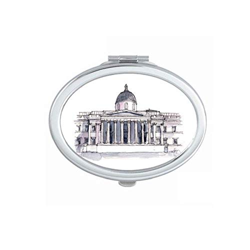 DIYthinker Portable Folding Double-Sided Makeup Mirror - National Gallery in London Inspired Design for Travel, Home & Vanity Use