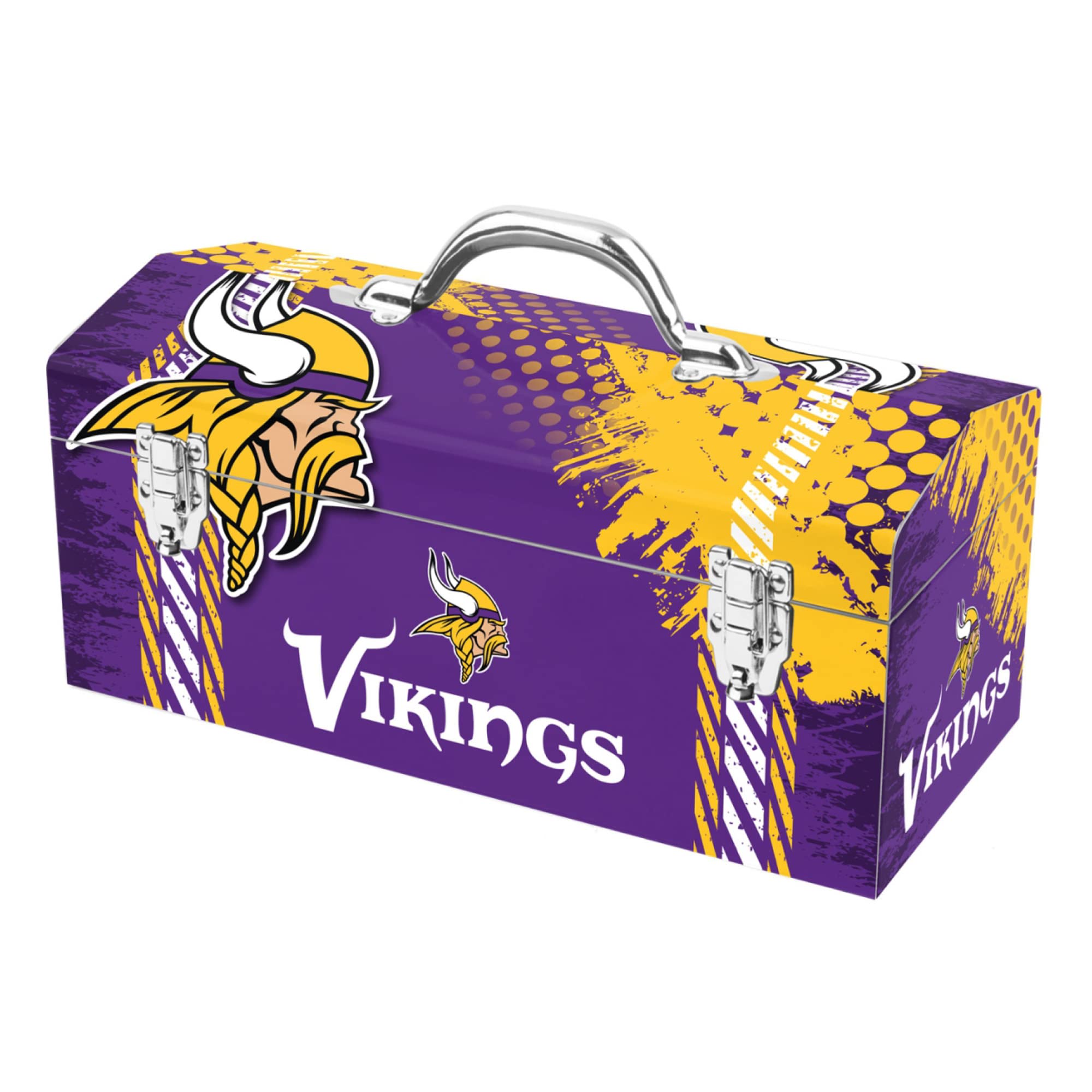FANMATS NFL Unisex-Adult Tool Box - Durable Multi-Purpose Storage for Sports Fans | Perfect for Game Room, Garage & Tailgating Accessories