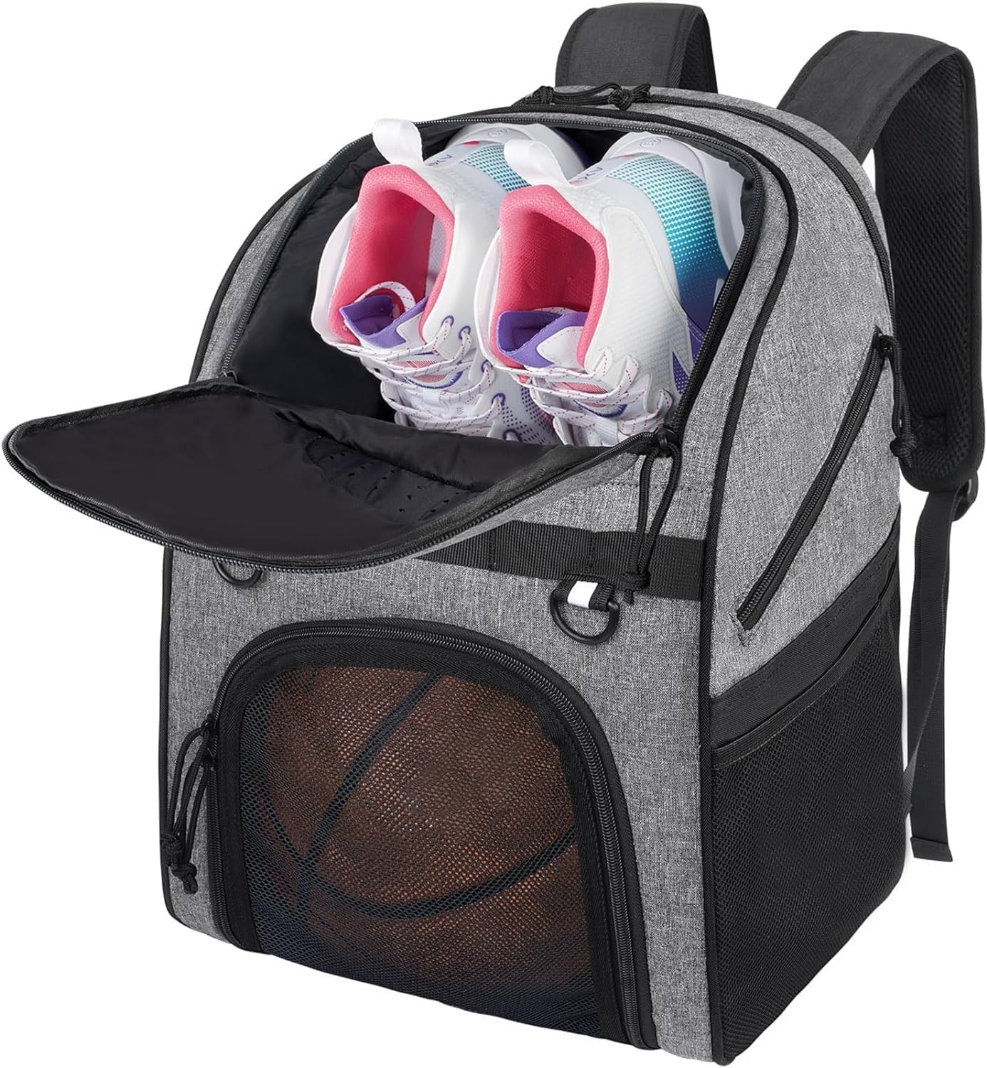 **DEEGO 40L Basketball Backpack – Large Capacity Sports Bag with Separate Ball & Shoes Compartment – Perfect for Basketball, Soccer, Volleyball – Ideal for Gym, Travel & Sports Enthusiasts – Great Gift for Men**