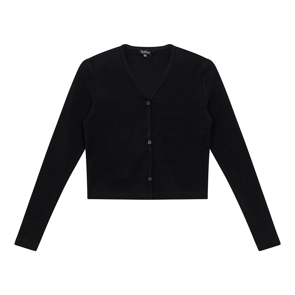 Cropped V Neck Cardigan for Women - Soft Lightweight Knit Sweater - Perfect for Layering, Office Wear & Casual Outfits