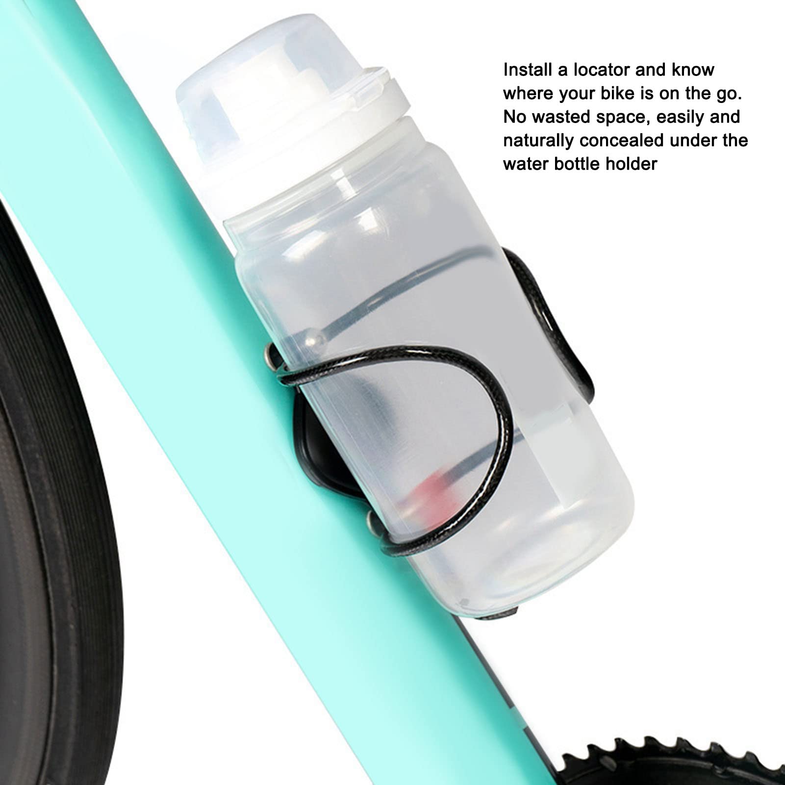 Vbestlife Hidden Bicycle GPS Mount Bracket - Discreet Anti-Theft Bike GPS Tracker Holder, Compatible with Most Bicycle Bottle Cages | Perfect for Cycling, Mountain Biking & Commuting Security