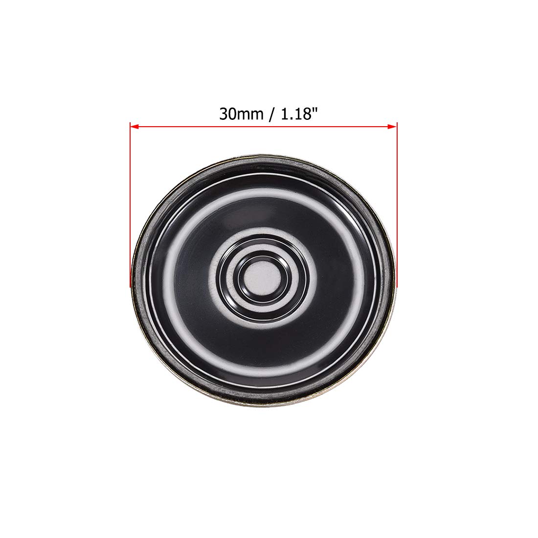 uxcell 0.5W 8 Ohm Mini Speaker - 30mm Diameter Internal Magnet Loudspeaker (4 Pack) - Perfect for DIY Electronics, Arduino Projects, and Small Audio Devices
