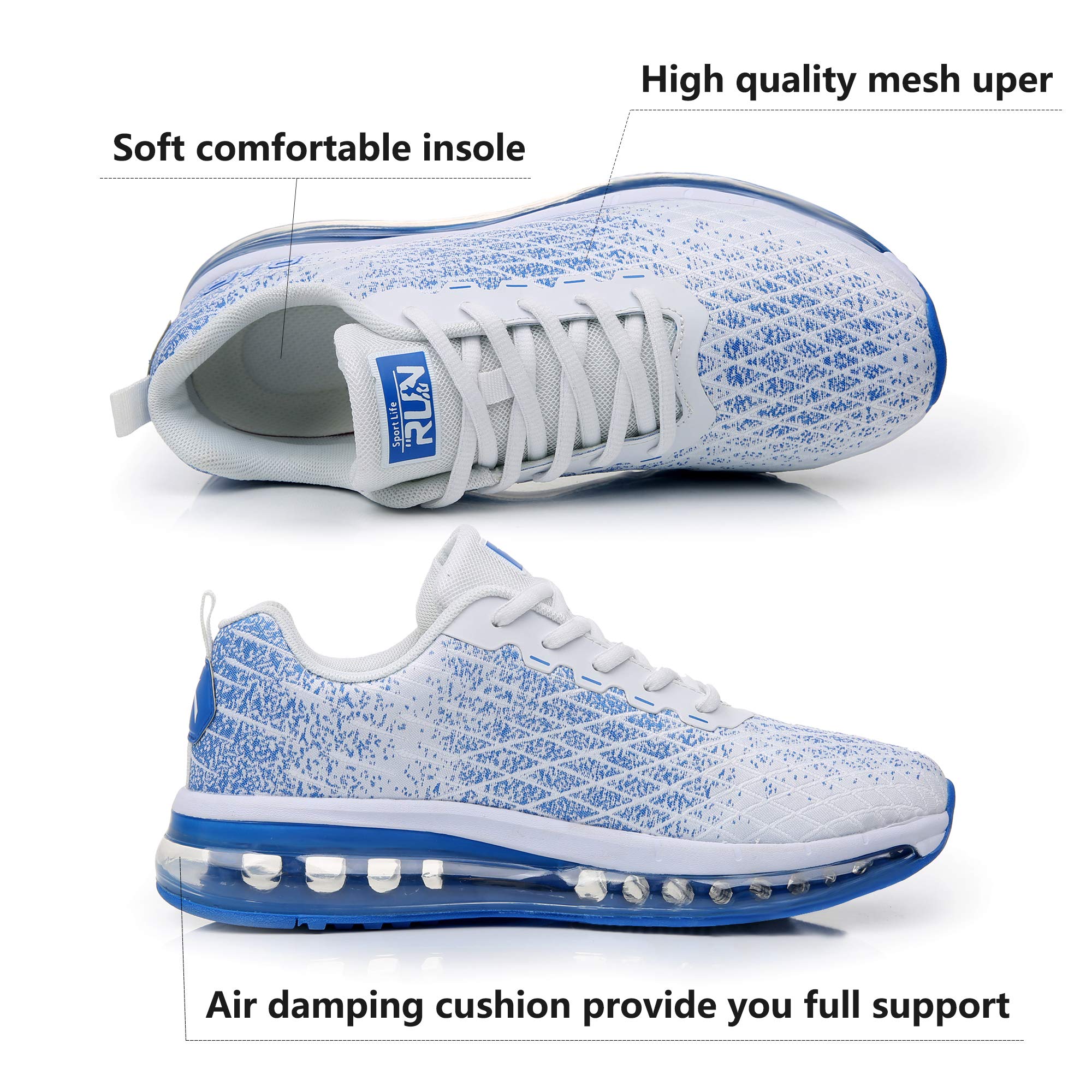 **Azooken Men's Walking Shoes - Lightweight Jogging Tennis Sneakers for Fitness & Road Running - Breathable Comfortable Athletic Footwear for Gym, Workout & Casual Wear**