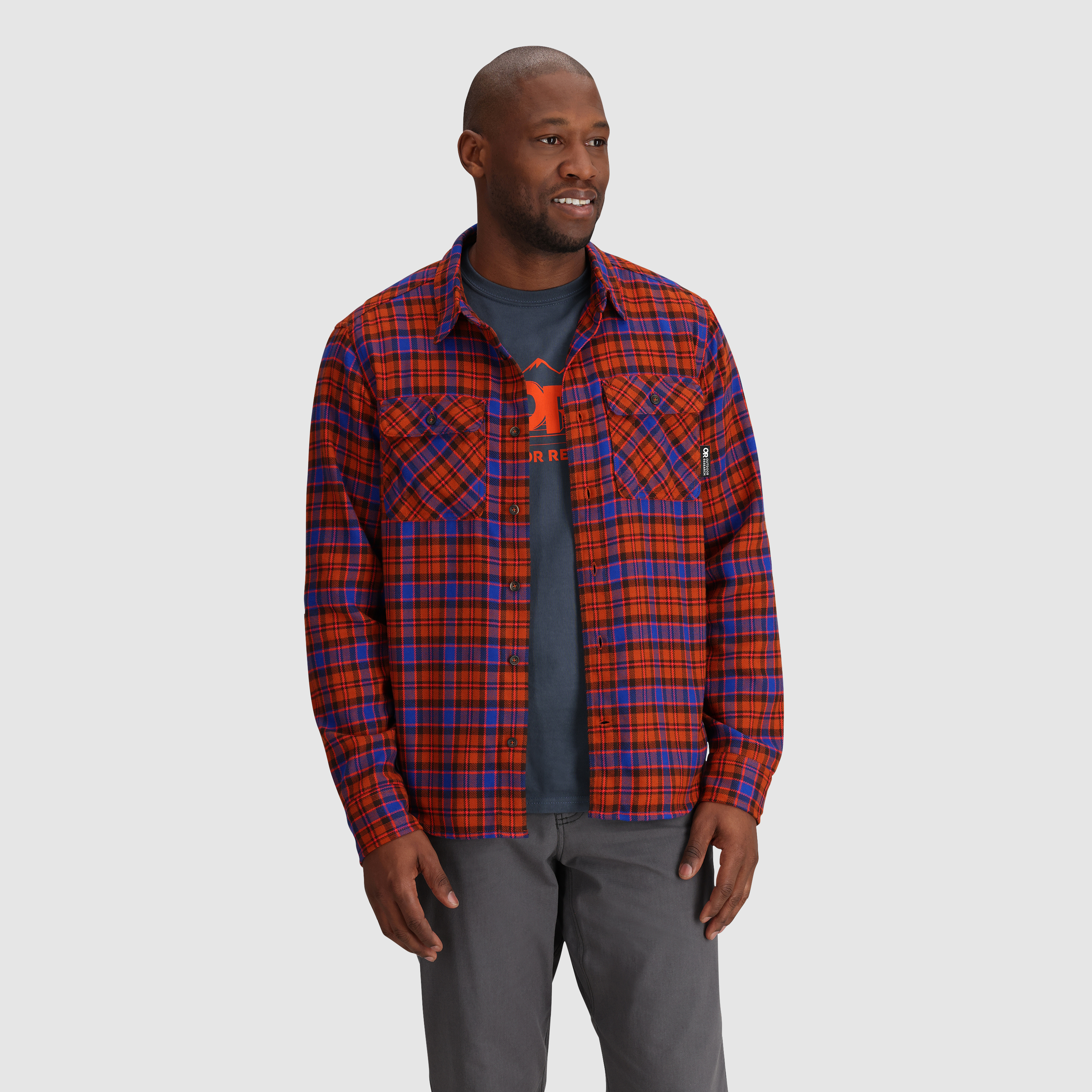 Men's Comfortable Feedback Flannel Twill Shirt - Soft Plaid Long Sleeve Button Down for Casual Wear & Outdoor Activities