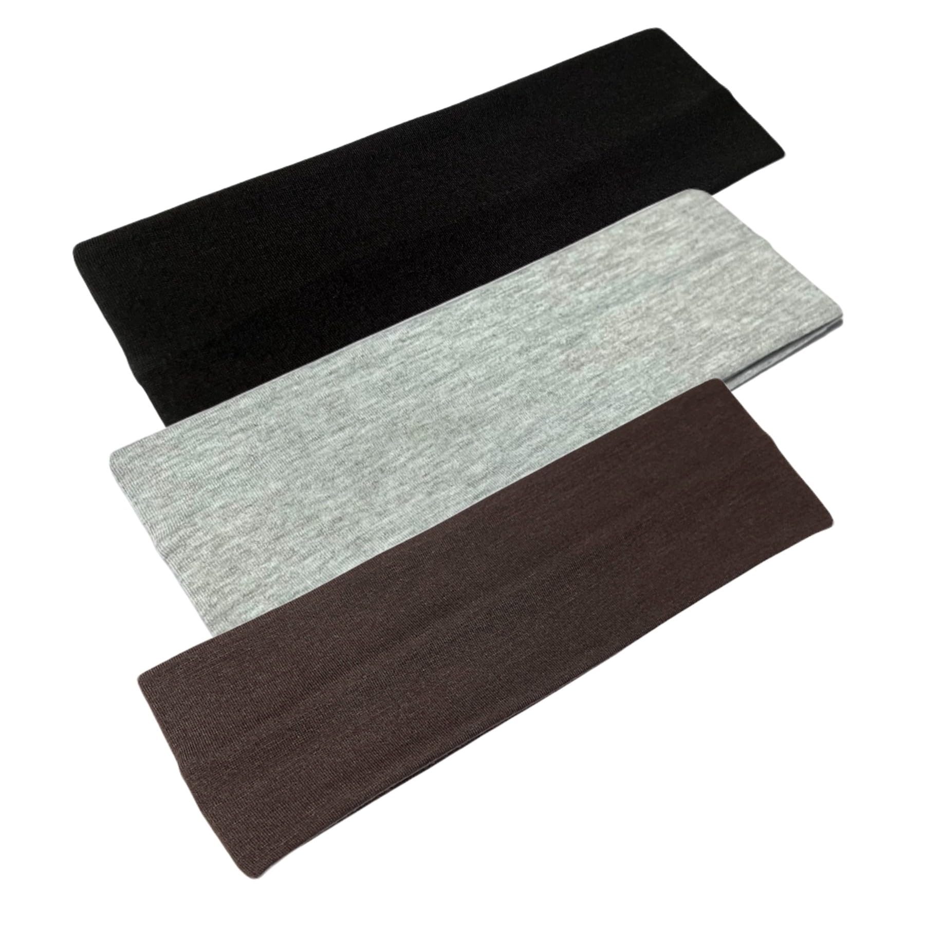 WESTEND CHOICE 3 Pack Headbands - 7cm Wide Breathable Cotton Hair Bands for Women & Men - Stretchy Unisex Headband for Gym, Workout, Yoga, Running, Sports & Daily Wear