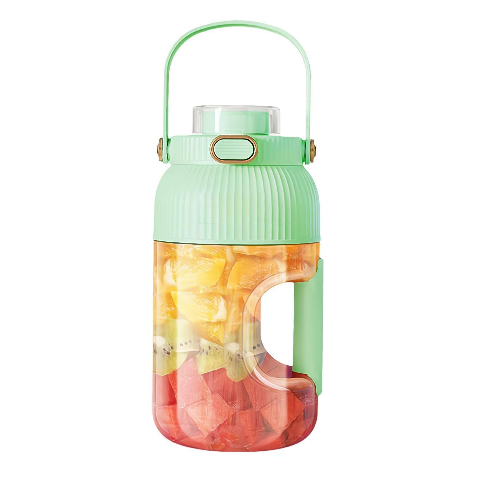 Portable USB Rechargeable Blender with Digital Display - 600ml Multifunctional Juicer Cup for Smoothies, Shakes, Fruits & Vegetables | Perfect for Gym, Office, Travel & Outdoor Activities (Green)
