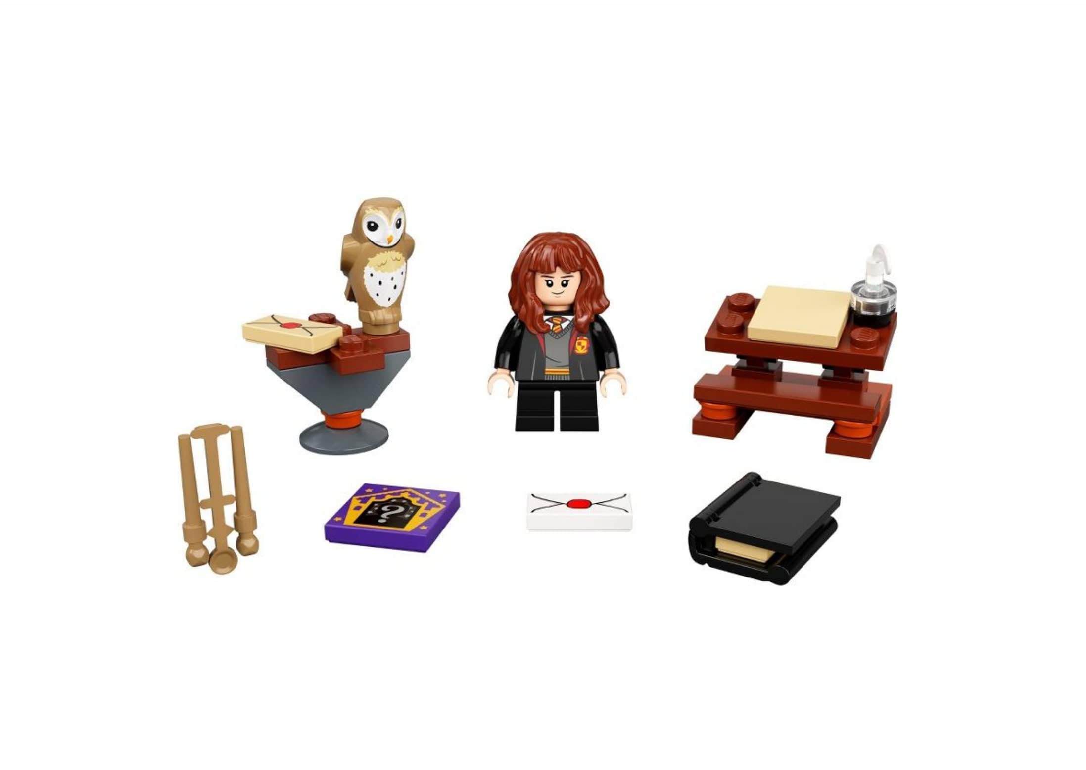 LEGO 30392 Hermione's Study Desk Building Kit - Harry Potter Collectible Set for Kids & Adults - Perfect for Display, Play & Gift Giving - Great for Birthday Parties, Christmas Gifts & Potterhead Collections