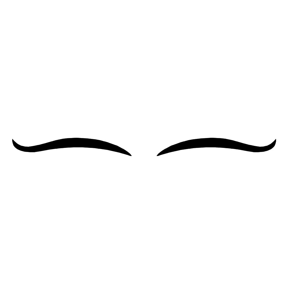 Comet Busters Matte Black Eyeliner Stickers (EYE085) - Waterproof & Long-Lasting Eye Makeup for Dramatic Looks, Parties & Cosplay