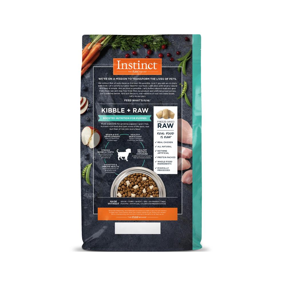 Premium Grain-Free Raw Boost Puppy Dry Dog Food with Chicken - High Protein Kibble for Puppy Growth & Energy - Perfect for Training, Active Play & Healthy Development
