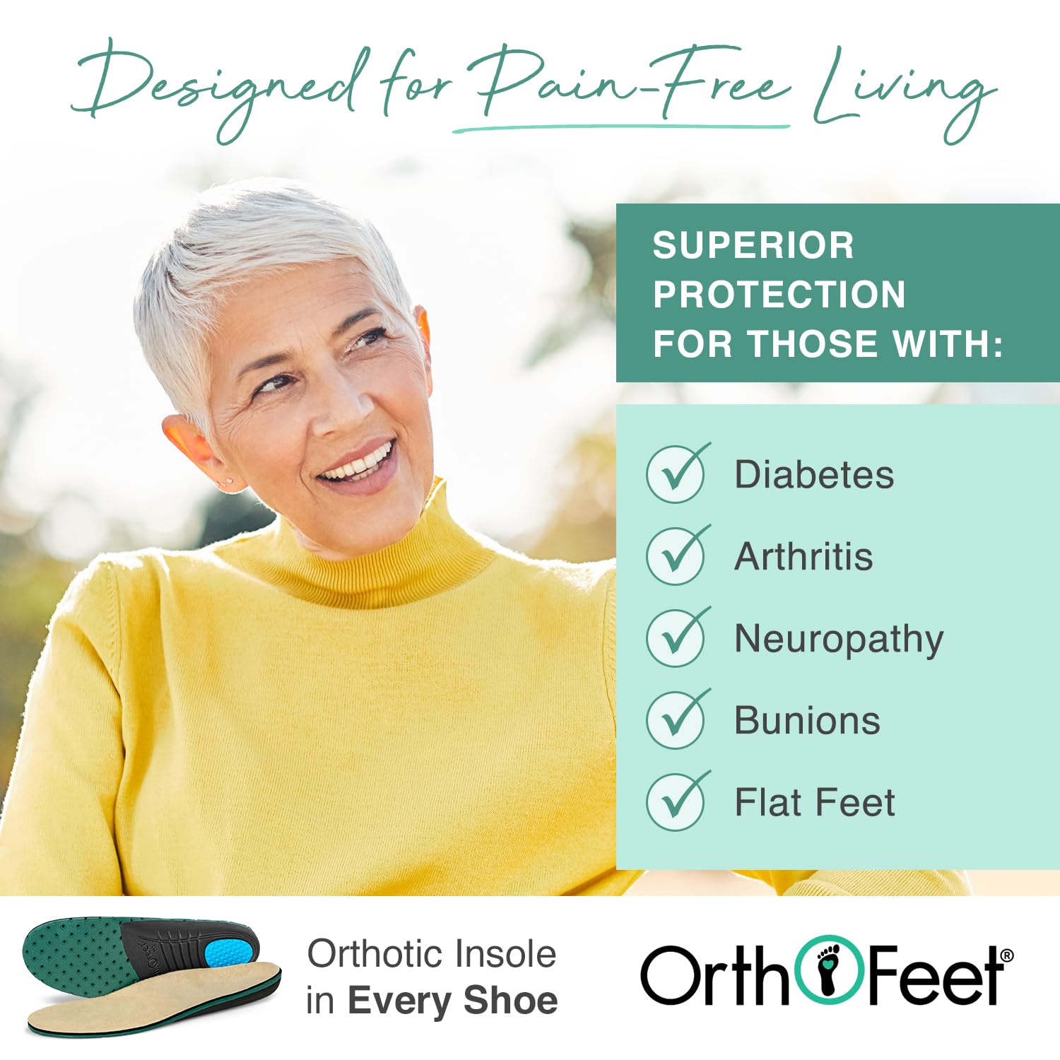 Orthofeet Women's Orthopedic Leather Lorin Hands-Free Slippers - Comfortable Arch Support for Plantar Fasciitis & Heel Pain Relief - Perfect for Home, Office & Post-Surgery Recovery