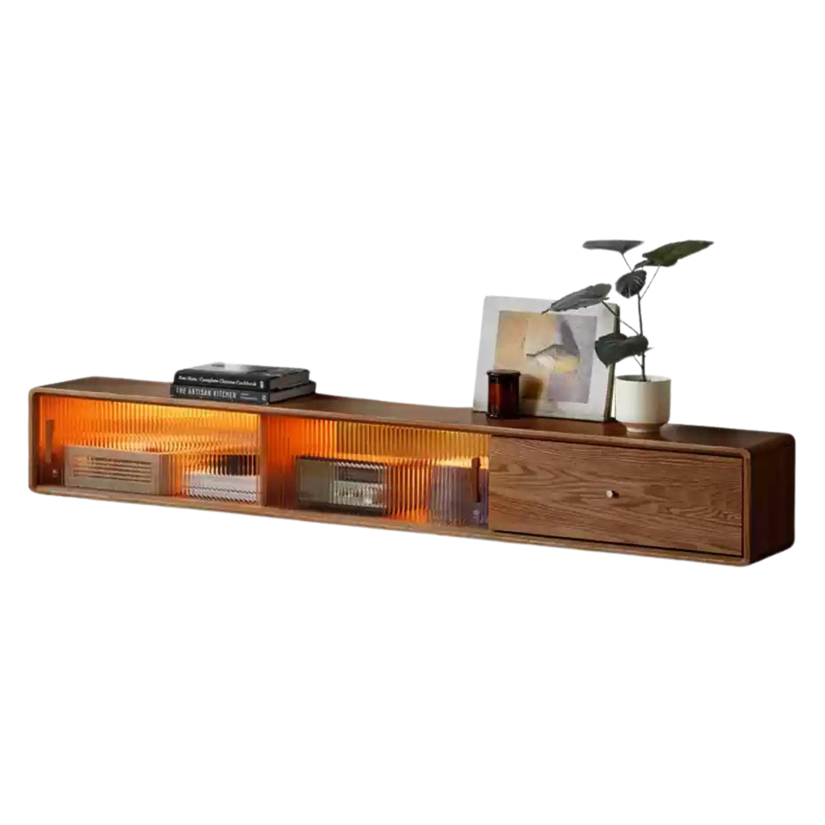 out of stock 70.8x9.8x9.8 inch / 180x25x25cm / Walnut color / TV cabinet