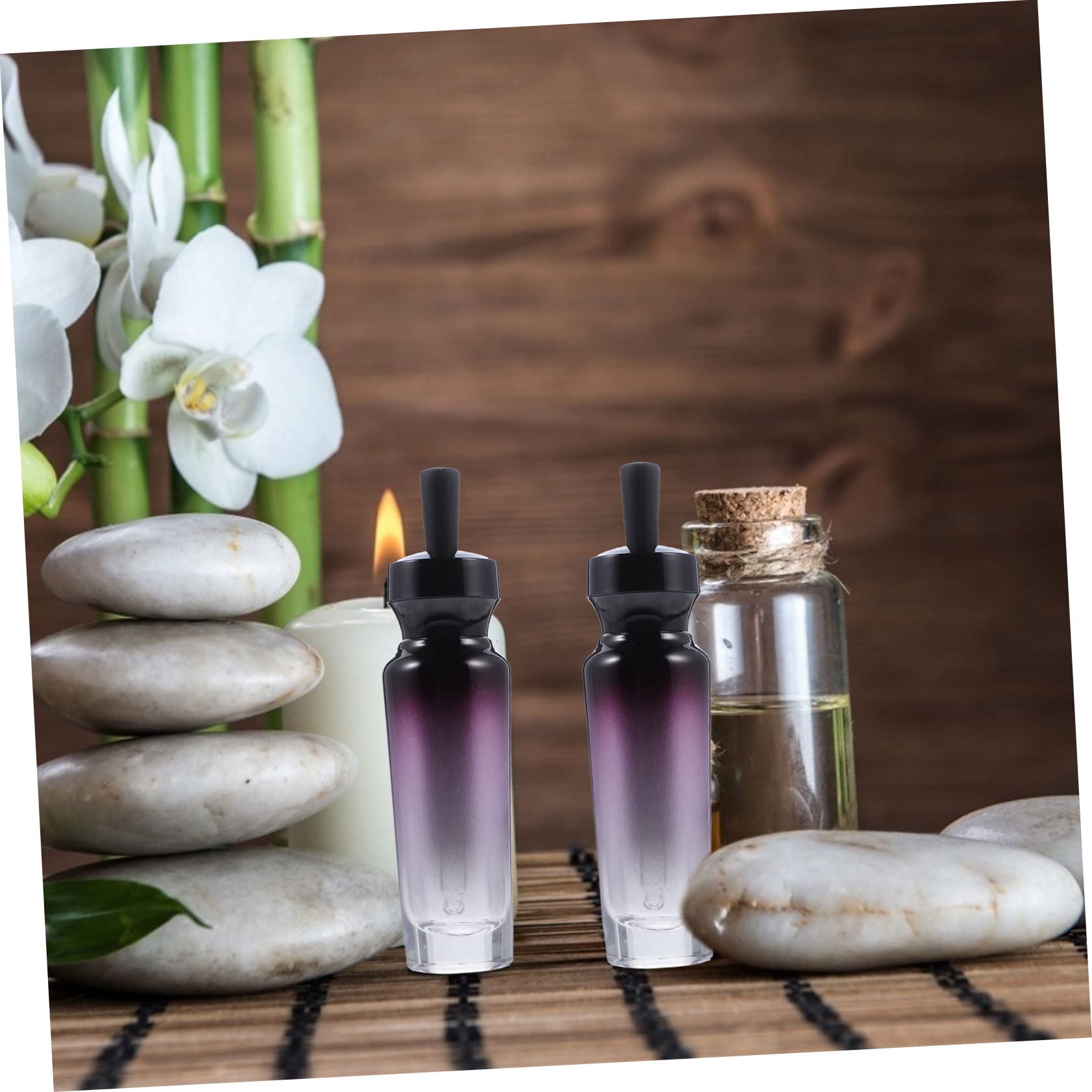 **Minkissy 50ml Refillable Glass Roller Bottles for Essential Oils & Perfume - Aromatherapy, DIY Blending, Travel-Friendly Essential Oil Accessories**