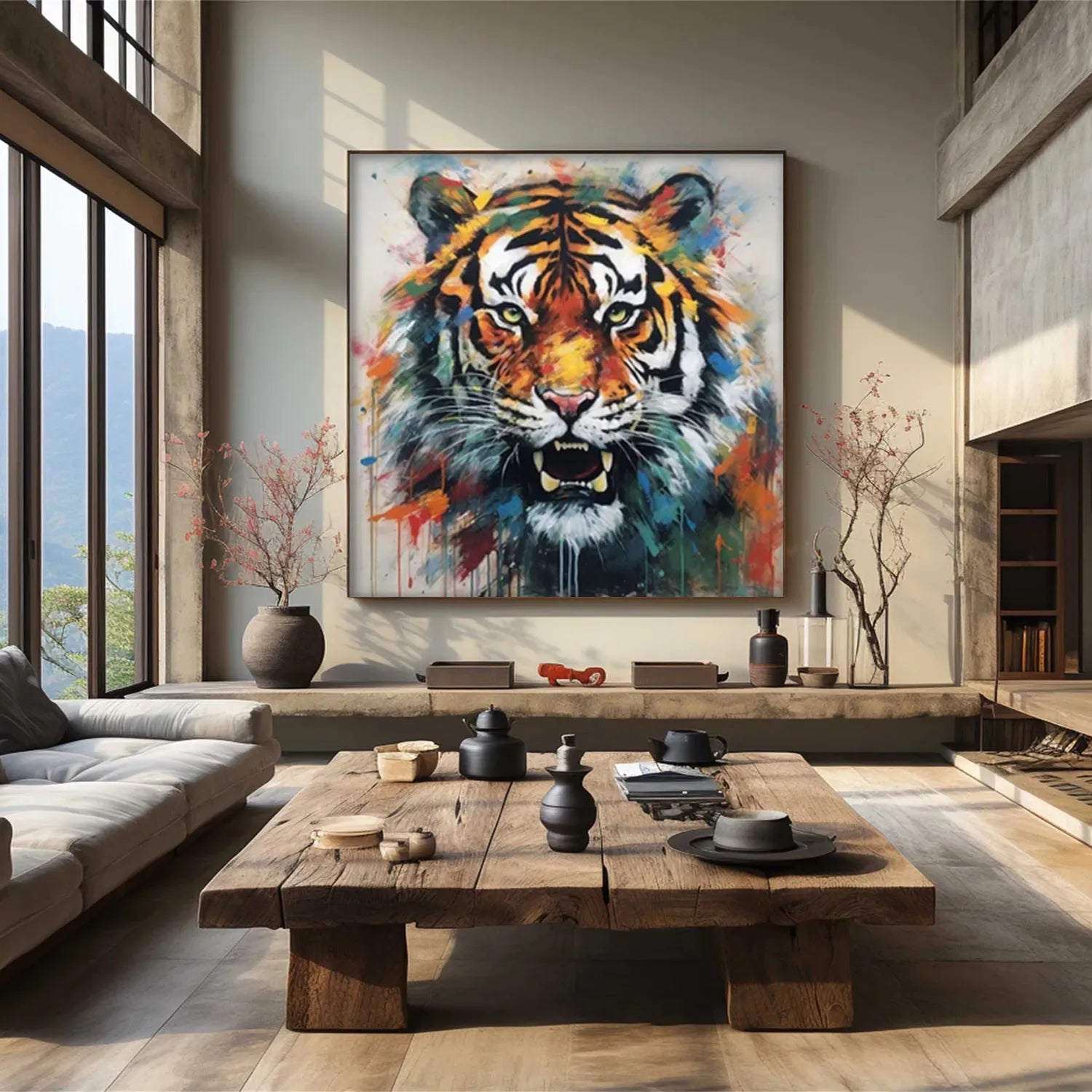 Animal Art Painting #AP084 - Handmade Wildlife Canvas Art for Home & Office Decor - Perfect for Living Room, Bedroom, or Gift