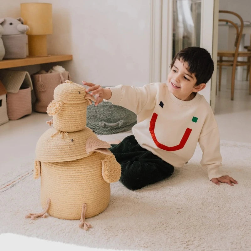 Stylish Decorative Animal Baskets for Home Storage & Organization - Perfect for Nursery, Bathroom, and Living Room Decor