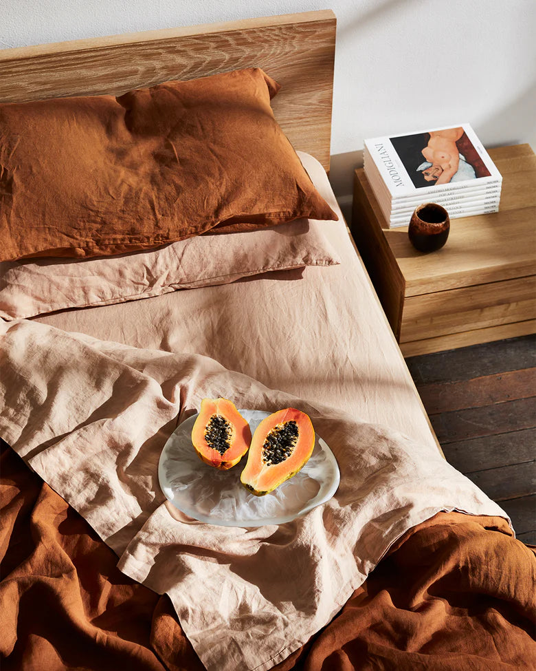 Premium 100% French Flax Linen Pillowcase Set of 2 - Breathable & Hypoallergenic Bedding for Hot Sleepers - Perfect for Summer Nights & Eco-Friendly Home Decor