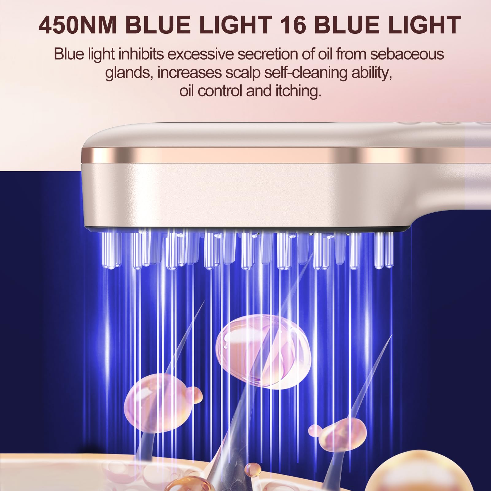 FDA Cleared Laser Therapy Hair Growth Comb for Men & Women - Stimulates Hair Growth, Reverses Thinning, Regrows Denser Fuller Hair - Effective Hair Loss Treatment for Home Use & Salon Treatments