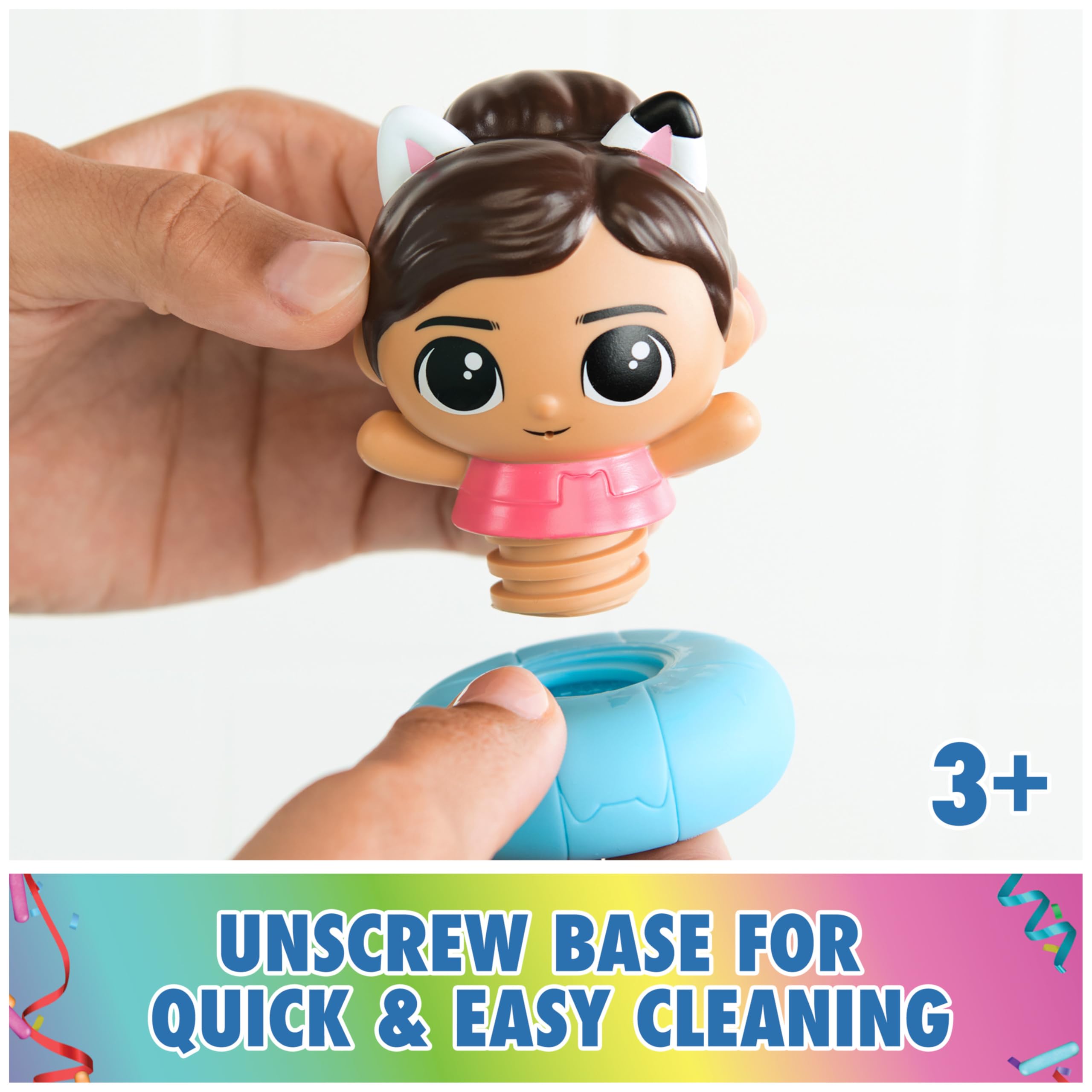 Gabby’s Dollhouse Floating Bath Toys Set - Gabby & SS Mercat Cruise Ship with Squirter for Toddlers, Fun Bath Time for Kids Ages 3+ | Perfect for Bathtub Play, Birthday Gifts & Preschool Learning