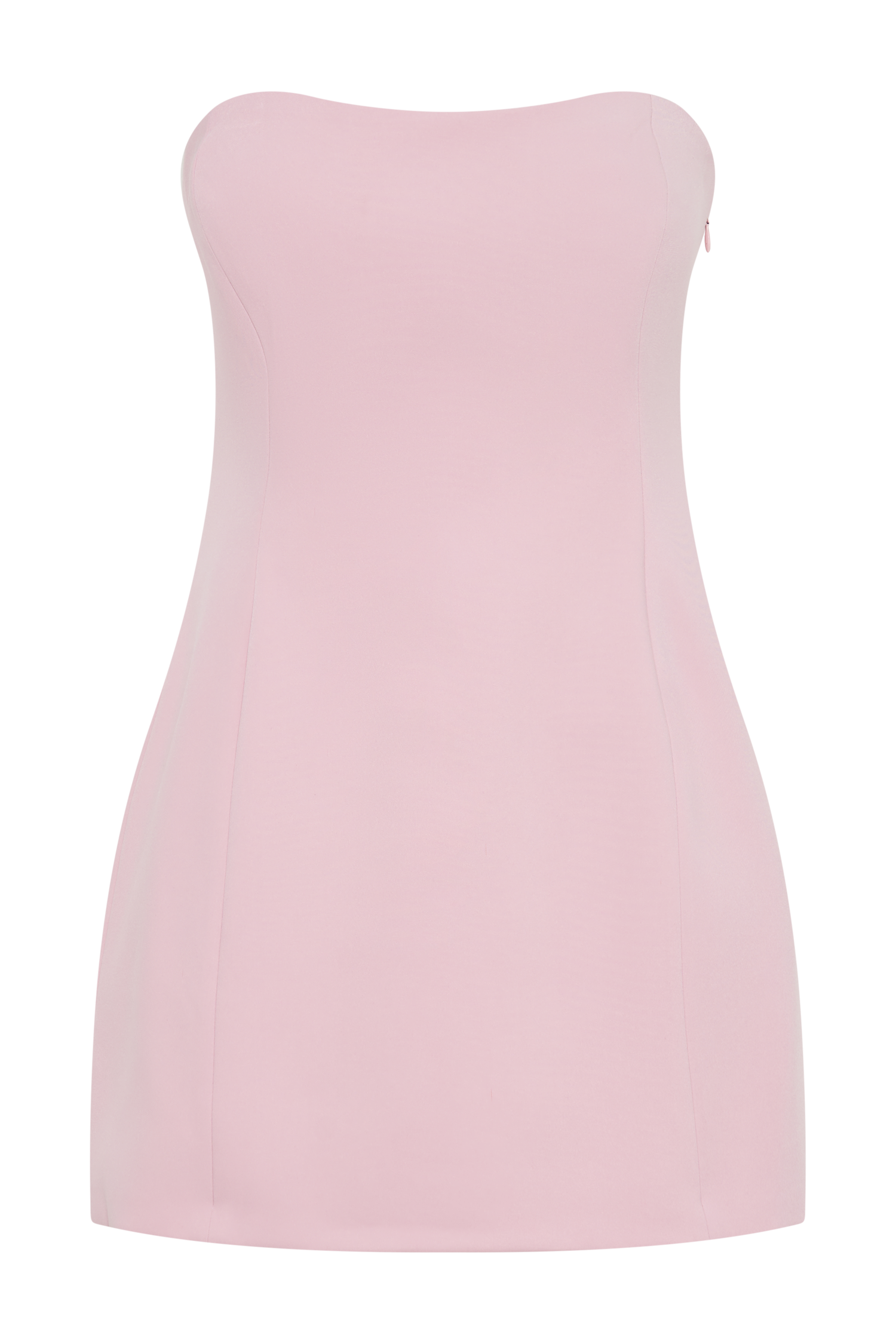Neeka Strapless Bow Back Mini Dress in Pink - Perfect for Summer Parties, Weddings & Date Nights