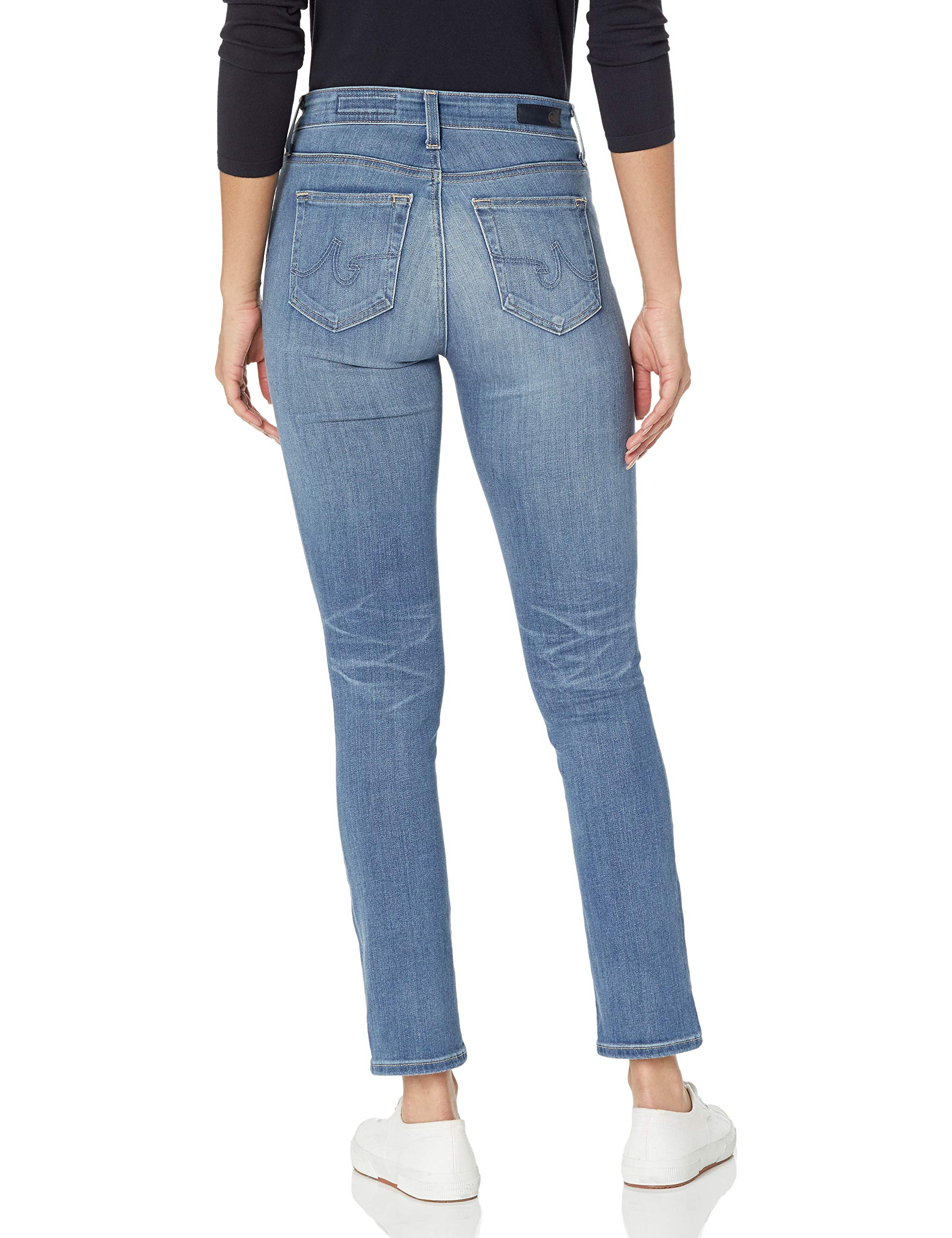 Women's Mari High-Rise Slim Fit Straight Leg Jeans - Stretchy Denim Pants for Casual Wear, Work & Everyday Comfort