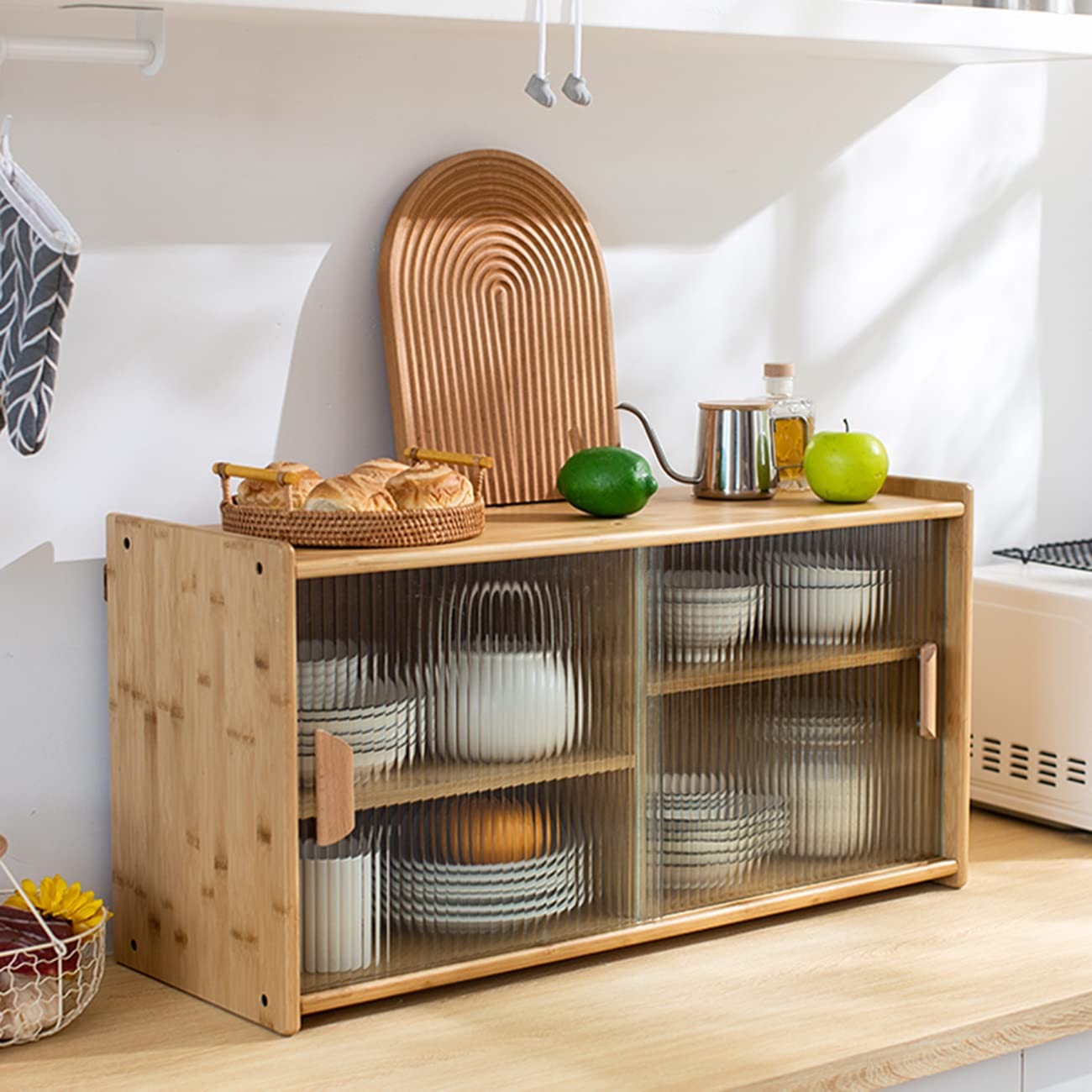 Multifunctional Wall Mounted Storage Cabinet - 77x39x28cm Wooden Wall Shelf for Kitchen Spices, Living Room Decor, Study Desk Organizer & Entryway Storage | Perfect for Home, Office & Dorm Organization